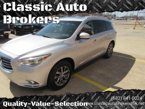 2015 Infiniti QX60 for sale at Classic Auto Brokers in Haltom City TX