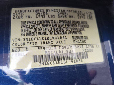 2008 Nissan Versa 1.8 S