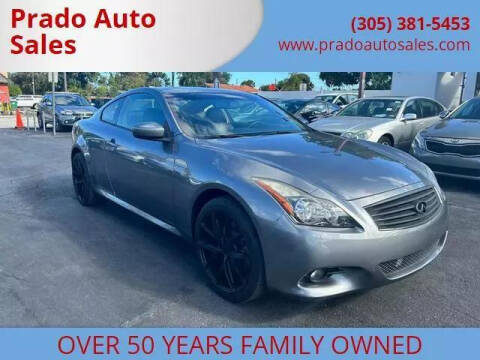 2014 Infiniti Q60 Coupe for sale at Prado Auto Sales in Miami FL