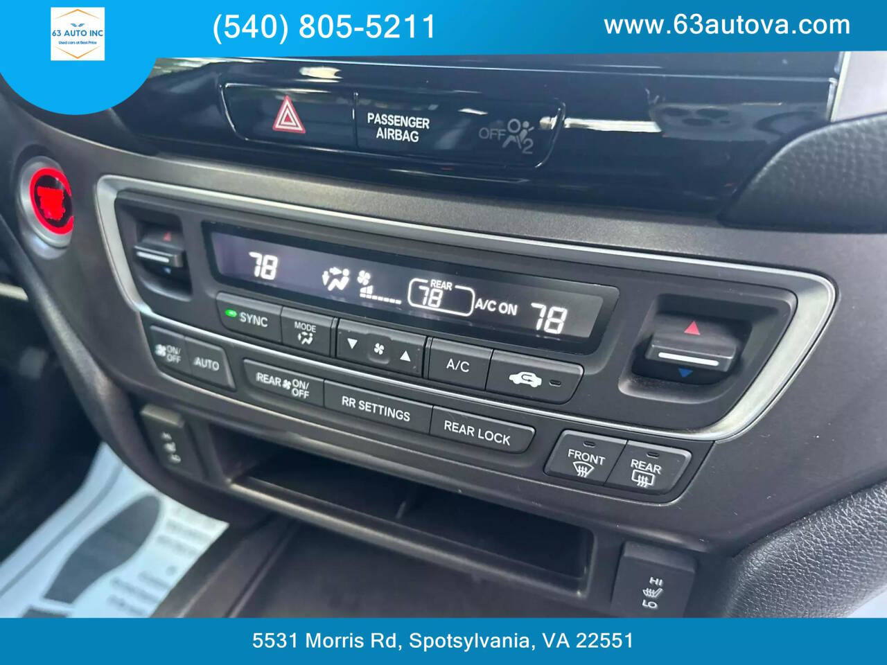 2016 Honda Pilot for sale at 63 Auto Inc in Spotsylvania, VA