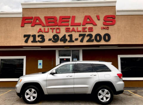 2012 Jeep Grand Cherokee for sale at Fabela's Auto Sales Inc. in South Houston TX