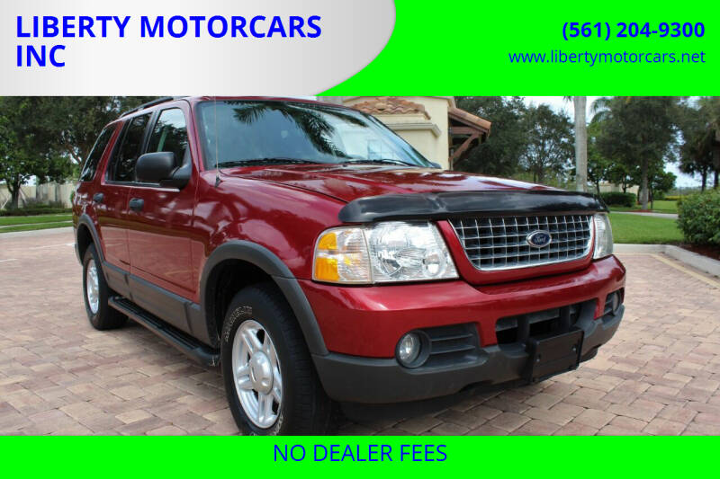 2003 Ford Explorer for sale at LIBERTY MOTORCARS INC in Royal Palm Beach FL