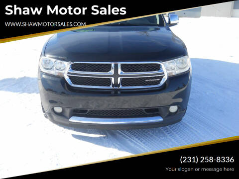 2011 Dodge Durango for sale at Shaw Motor Sales in Kalkaska MI