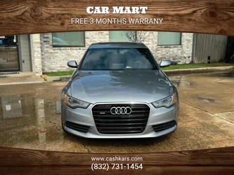 2013 Audi A6 for sale at CAR MART in Houston TX