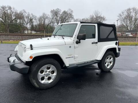2014 Jeep Wrangler for sale at Ryans Auto Sales in Muncie IN