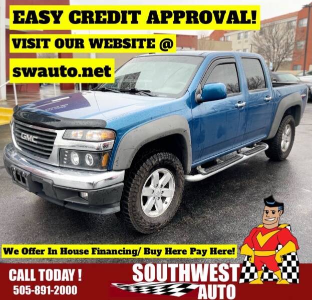 2012 GMC Canyon for sale at SOUTHWEST AUTO in Albuquerque NM