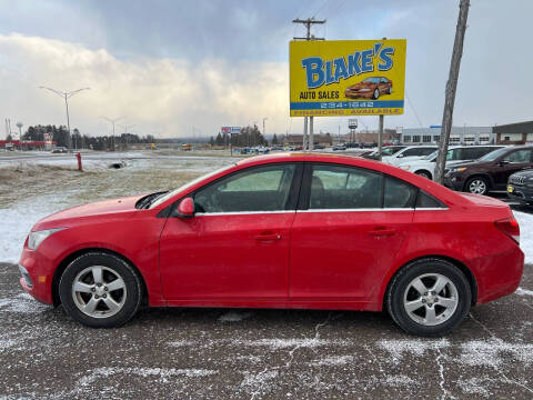 2016 Chevrolet Cruze Limited for sale at Blake's Auto Sales LLC in Rice Lake WI