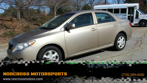 2010 Toyota Corolla for sale at NORCROSS MOTORSPORTS in Norcross GA