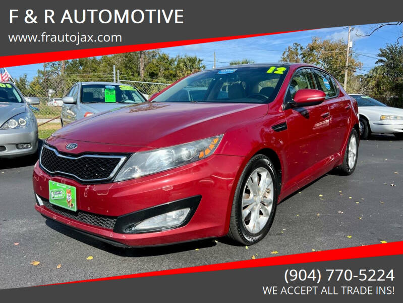 2012 Kia Optima for sale at F & R AUTOMOTIVE in Jacksonville FL