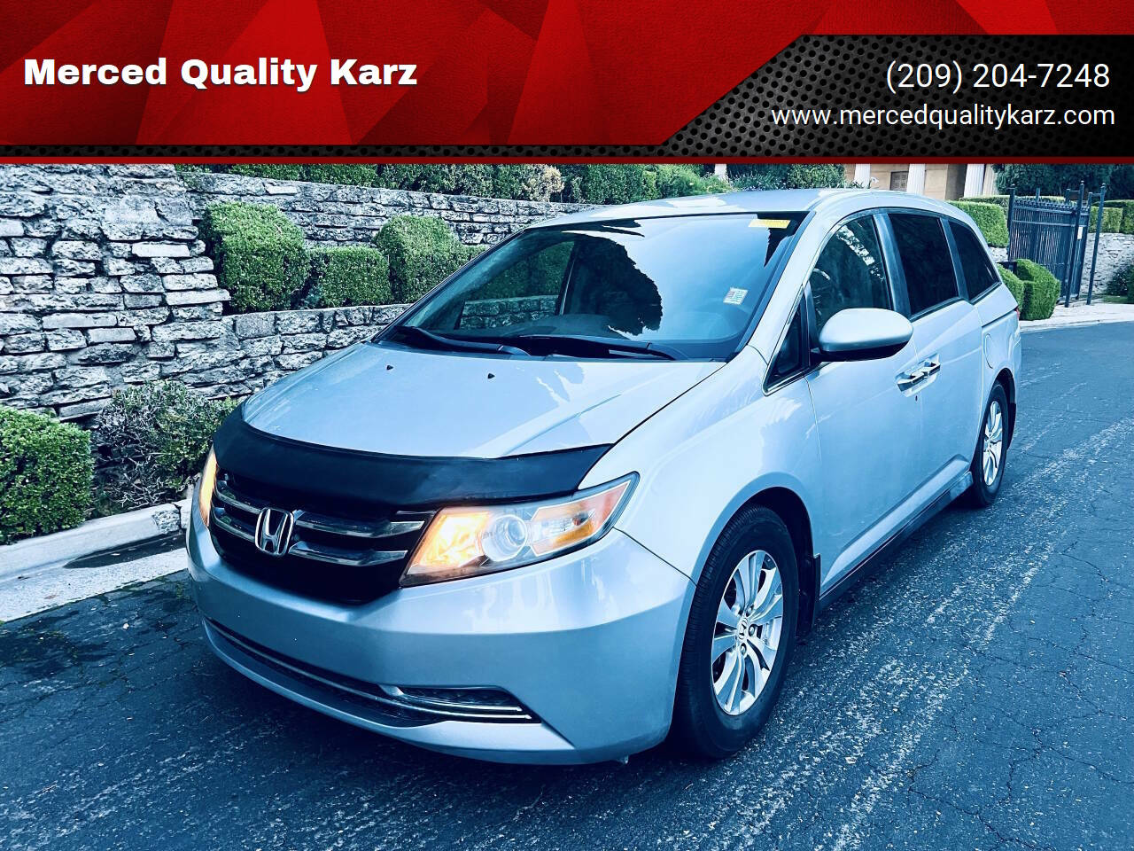 Silver 2014 Honda Odyssey EX EX 4dr Mini-Van 1