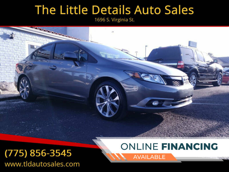 2012 Honda Civic for sale at The Little Details Auto Sales in Reno NV
