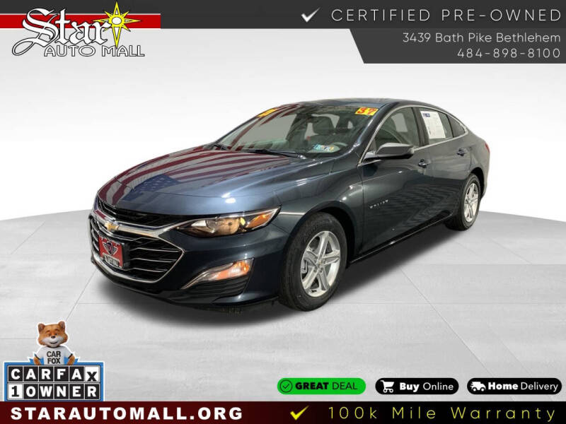 2021 Chevrolet Malibu for sale at STAR AUTO MALL 512 in Bethlehem PA