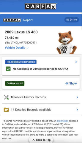 2009 Lexus LS 460
