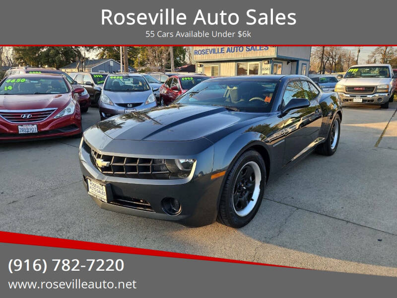 2013 Chevrolet Camaro for sale at Roseville Auto Sales in Roseville CA