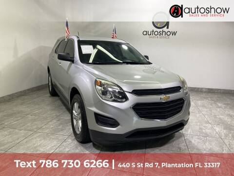2016 Chevrolet Equinox for sale at AUTOSHOW SALES & SERVICE in Plantation FL