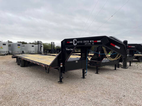 2025 Coffee Creek - Gooseneck Flatbed / Deckover for sale at LJD Sales in Lampasas TX