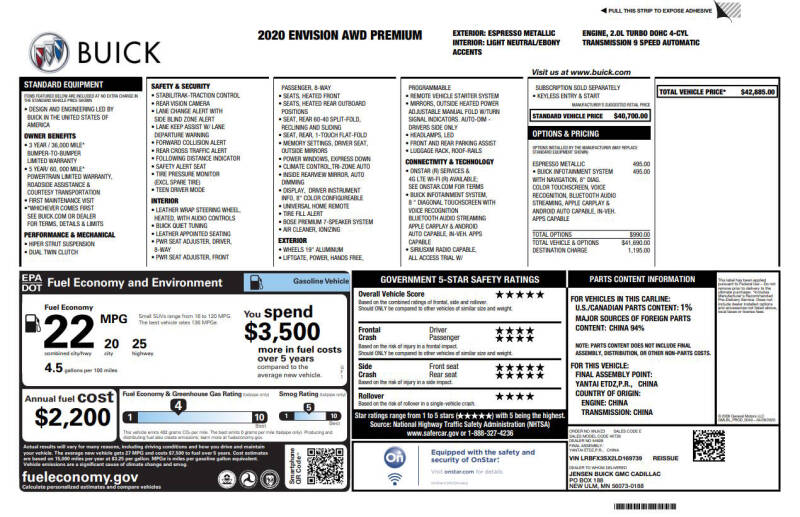 2020 Buick Envision Premium
