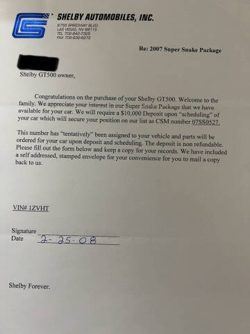2007 Ford Shelby GT500