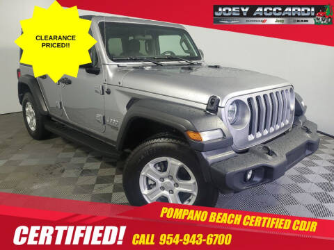 2020 Jeep Wrangler Unlimited for sale at PHIL SMITH AUTOMOTIVE GROUP - Joey Accardi Chrysler Dodge Jeep Ram in Pompano Beach FL