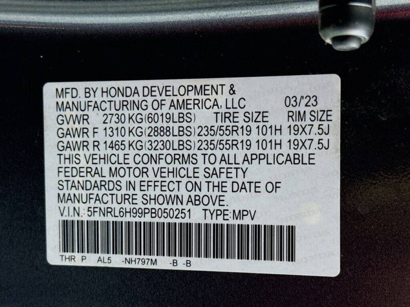 2023 Honda Odyssey Elite