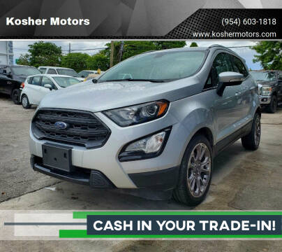 2020 Ford EcoSport for sale at Kosher Motors in Hollywood FL