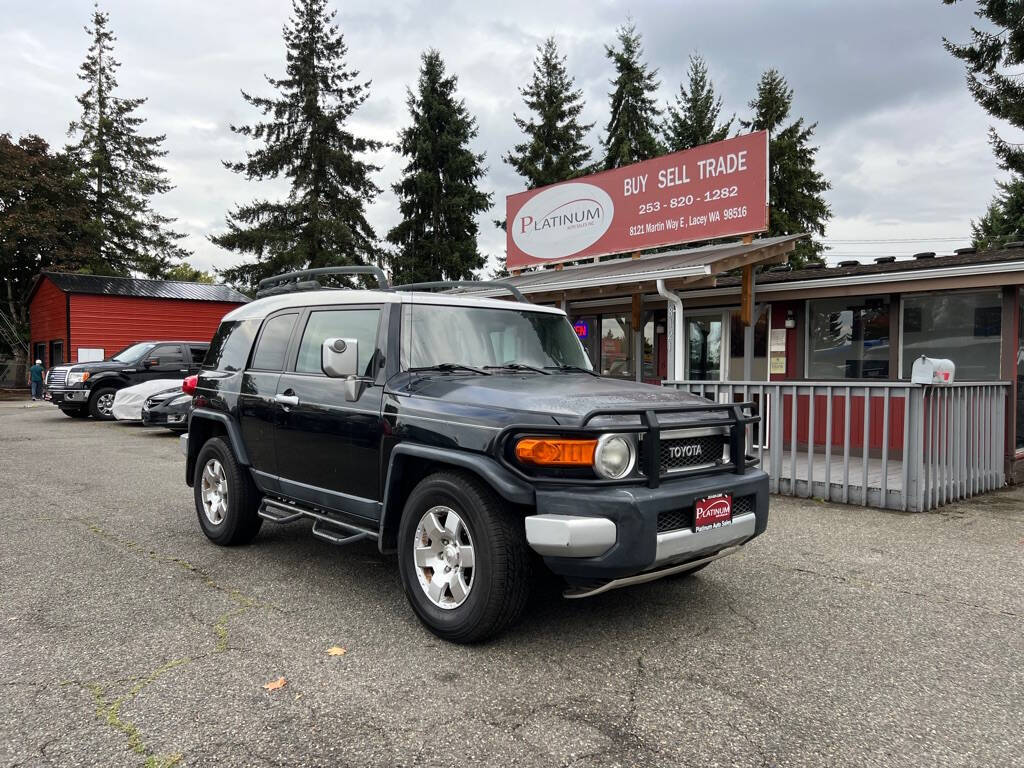 2007 Toyota FJ Cruiser for sale at PLATINUM AUTO SALES INC in Lacey, WA