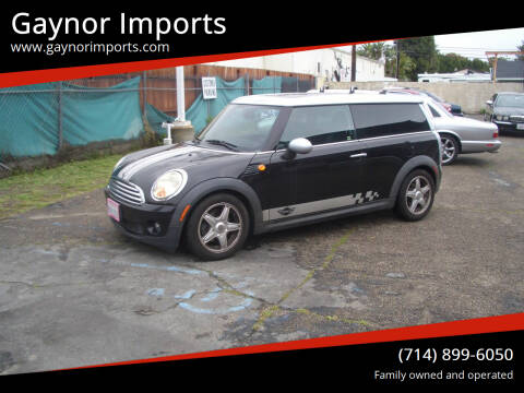 2009 MINI Cooper Clubman for sale at Gaynor Imports in Stanton CA