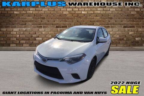 2016 Toyota Corolla for sale at Karplus Warehouse in Pacoima CA