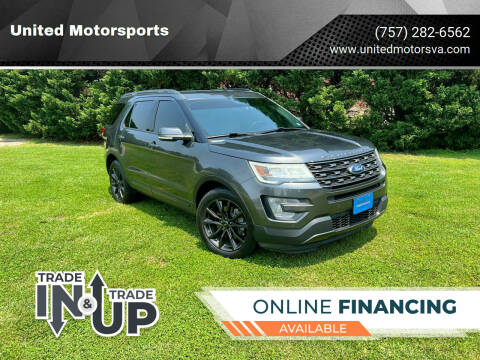 2017 Ford Explorer for sale at United Motorsports in Virginia Beach VA