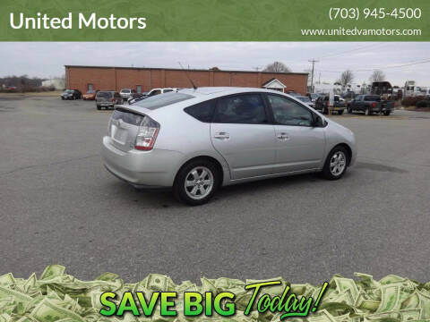 2005 Toyota Prius for sale at United Motors in Fredericksburg VA