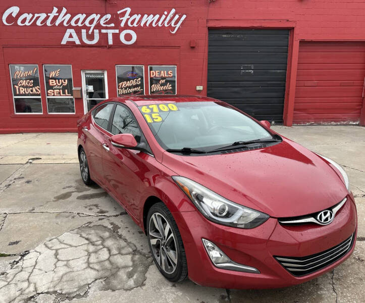 2015 Hyundai Elantra for sale at Carthage Family Auto in Carthage MO