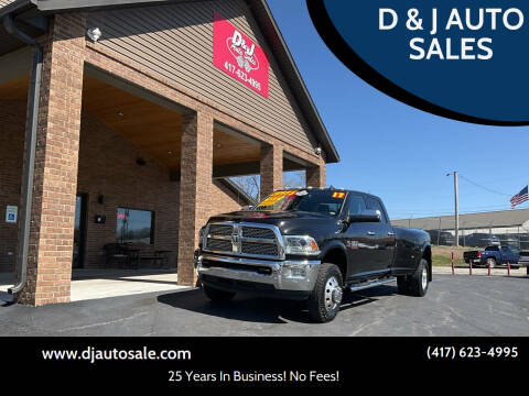 2017 RAM 3500 for sale at D & J AUTO SALES in Joplin MO