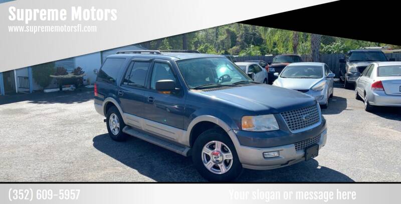2005 Ford Expedition for sale at Supreme Motors in Tavares FL