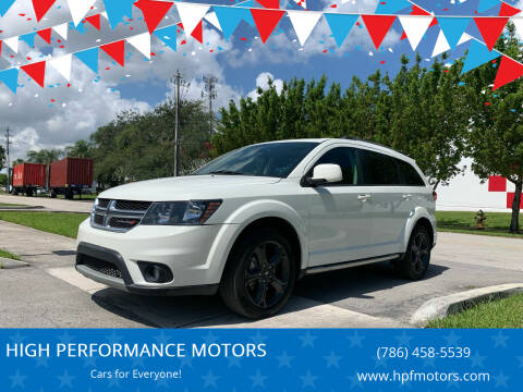 2020 Dodge Journey for sale at HIGH PERFORMANCE MOTORS in Hollywood FL