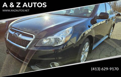 2013 Subaru Legacy for sale at A & Z AUTOS in Westfield MA