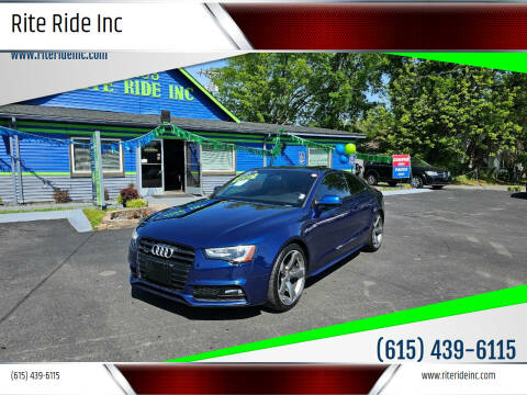 2015 Audi A5 for sale at Rite Ride Inc in Murfreesboro TN