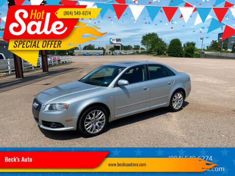 2008 Audi A4 for sale at Beck's Auto in Chesterfield VA