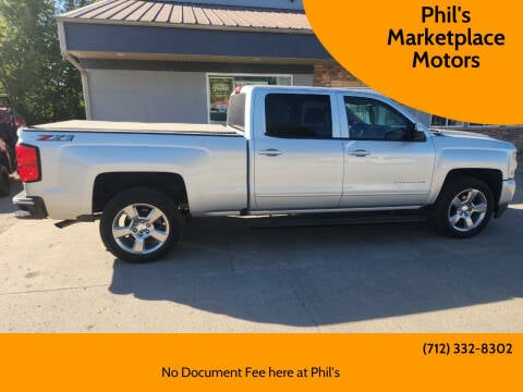 2018 Chevrolet Silverado 1500 for sale at Phil's Marketplace Motors in Arnolds Park IA