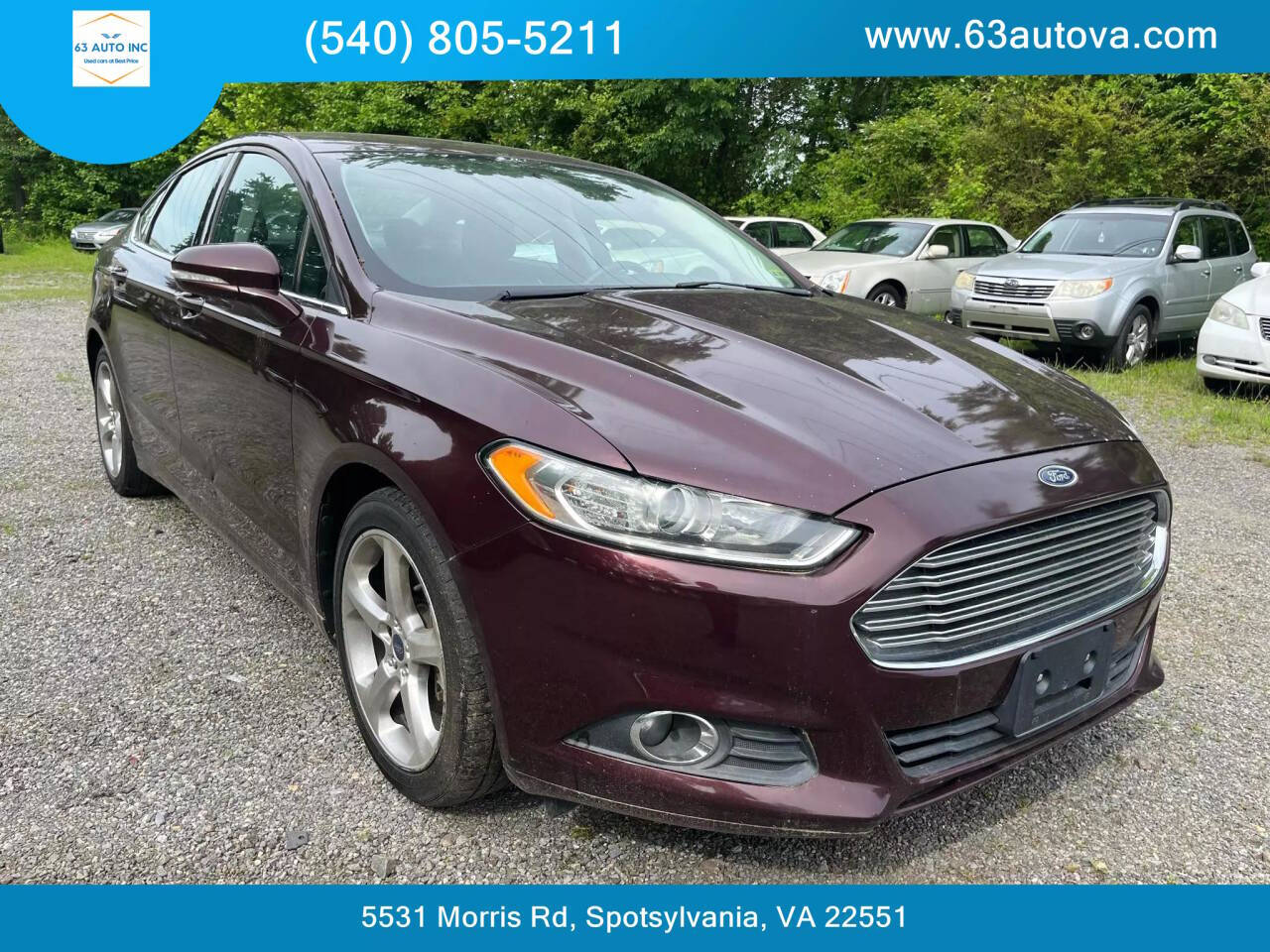 2013 Ford Fusion for sale at 63 Auto Inc in Spotsylvania, VA