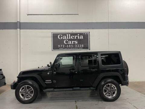 2014 Jeep Wrangler Unlimited for sale at Galleria Cars in Dallas TX