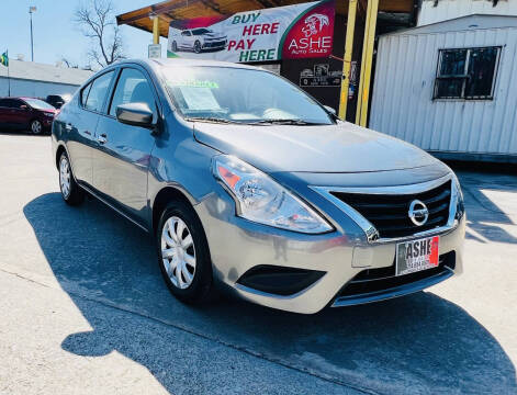 2018 Nissan Versa for sale at ASHE AUTO SALES WICHITA FALLS TX & ASHE AUTO SALES in Dallas TX