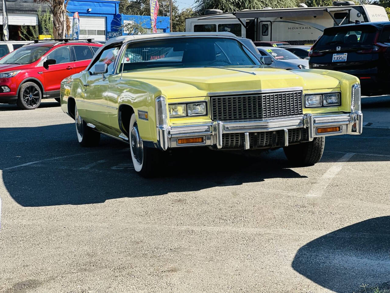Yellow 1976 Cadillac Eldorado 1