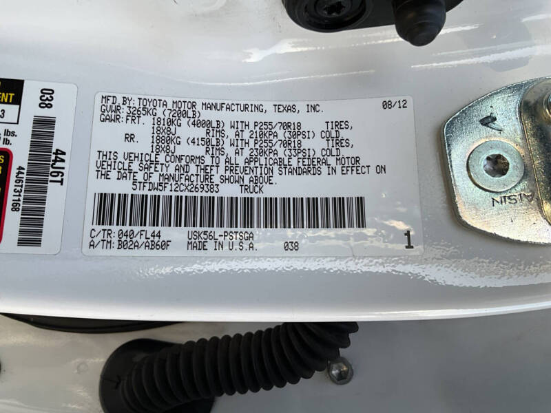 2012 Toyota Tundra Grade