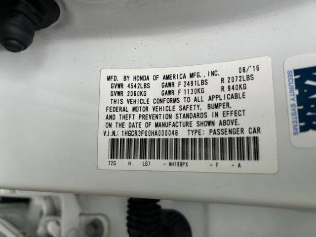 2017 Honda Accord EX-L V6 w/Navi w/Honda Sensing