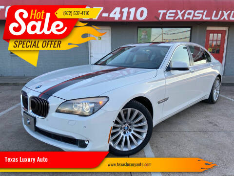 2012 BMW 7 Series for sale at Texas Luxury Auto in Cedar Hill TX