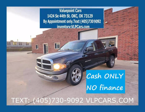 2002 Dodge Ram 1500 for sale at Valuepoint Cars in Oklahoma City OK