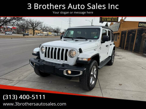 2018 Jeep Wrangler Unlimited for sale at 3 Brothers Auto Sales Inc in Detroit MI