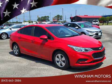 2016 Chevrolet Cruze for sale at Windham Motors in Florence SC