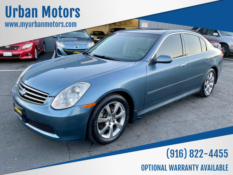 2005 Infiniti G35 for sale at Urban Motors in Sacramento CA