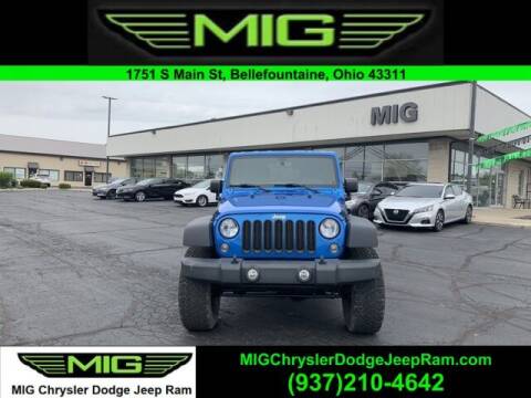 2016 Jeep Wrangler Unlimited for sale at MIG Chrysler Dodge Jeep Ram in Bellefontaine OH